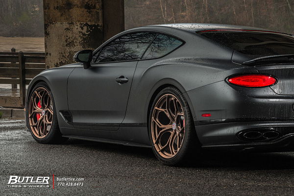 Фото дисков HRE P111SC Глянцевая бронза на Bentley Continental GT III