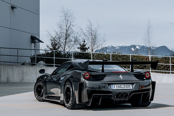 Фото дисков Brixton Forged PF7 Aerotech Черный сатин на Ferrari 458