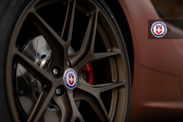 Фото дисков HRE R101 Сатиновая бронза на Alfa Romeo 4c