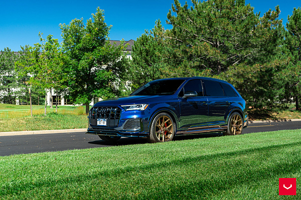 Фото дисков Vossen HF-5 Сатиновая бронза на Audi Q7 (4M)