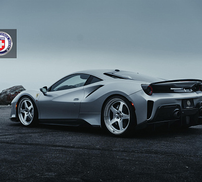 Фото дисков HRE 527 на Ferrari 488