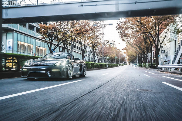 Фото дисков Brixton Forged CM5-R Полированный лак на Porsche Boxster IV