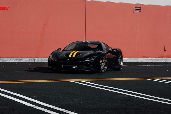 Фото дисков Anrky S3-X3 Сатиновый графит на Ferrari F8