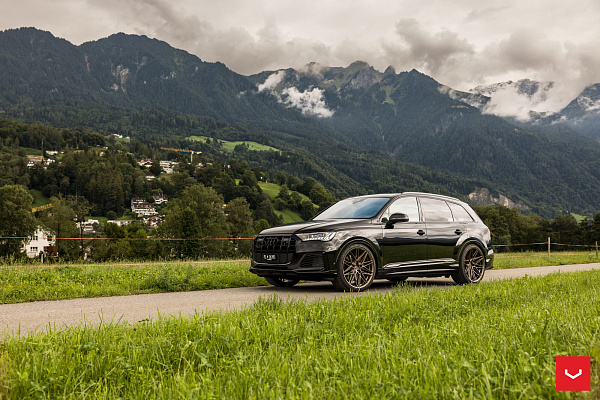 Фото дисков Vossen HF-7 Сатиновая бронза на Audi Q7 (4M)