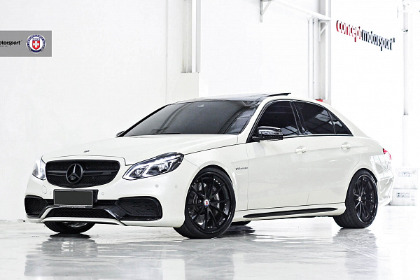 Фото дисков HRE S204 Черный сатин на Mercedes-Benz E-Class (W212, S212, C207)