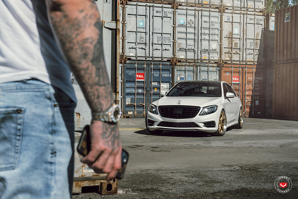 Фото дисков Vossen EVO-3 (3-Piece) Сатиновое золото на Mercedes-Benz S-Class (W222, C217)