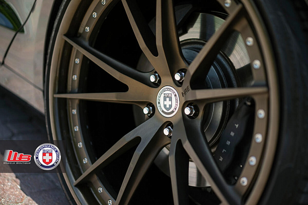 Фото дисков HRE S101 Сатиновая бронза на Tesla Model S