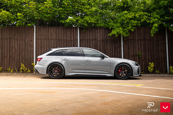 Фото дисков Vossen HFX-1 (5-Lug) Черный глянец на Audi A/RS 7 (4K)