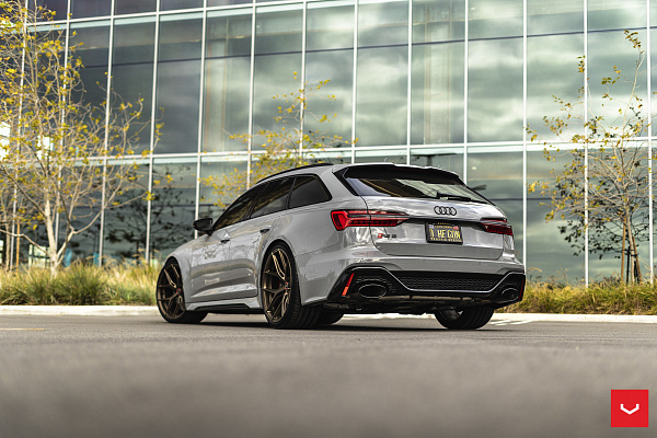 Фото дисков Vossen HF-5 Сатиновая бронза на Audi A/RS 6 (C8)