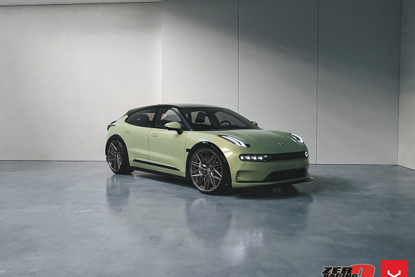 Фото дисков Vossen HF-7 Сатиновый графит на Zeekr 001