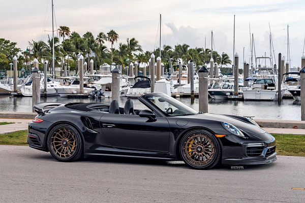Фото дисков Strasse Wheels SV15FF Deep Concave FS Сатиновая бронза на Porsche 911 VII