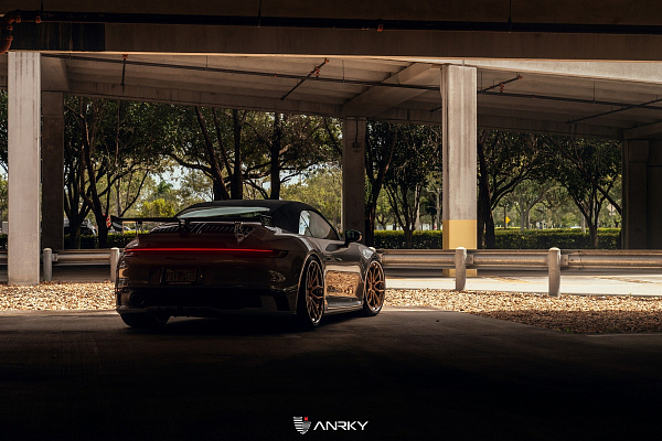 Фото дисков Anrky AN31 Сатиновое золото на Porsche 911 VIII