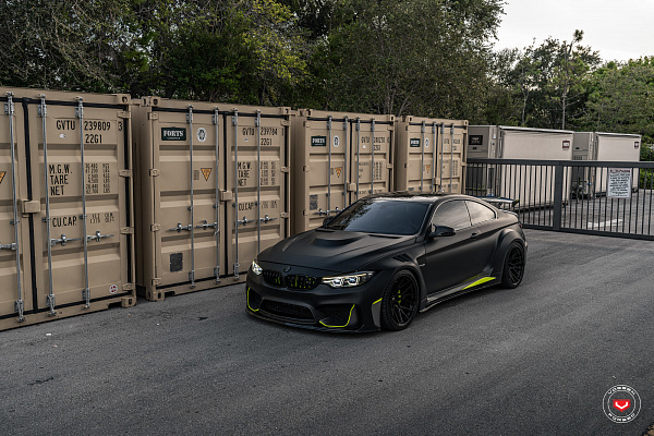 Фото дисков Vossen M-X3 (3-Piece) Черный сатин на BMW 4/M4 (F32/F82)