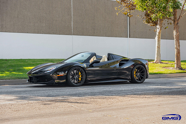 Фото дисков HRE P104SC Черный сатин на Ferrari 488