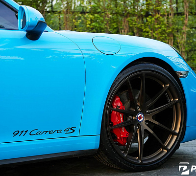Фото дисков HRE P104 на Porsche 911 VII
