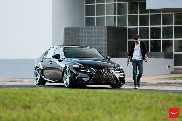 Фото дисков Vossen CV3 Серебро на Lexus IS II