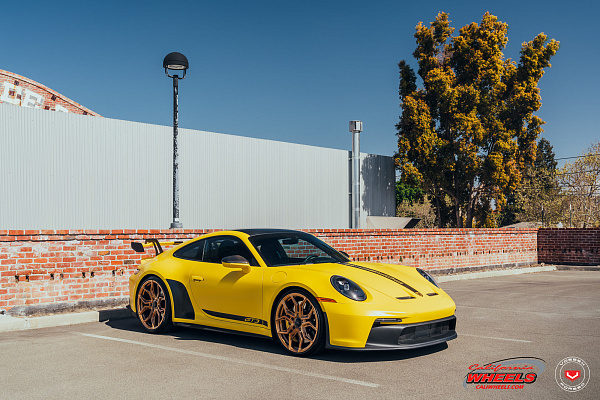 Фото дисков Vossen EVO-3R Глянцевая медь на Porsche 911 VIII