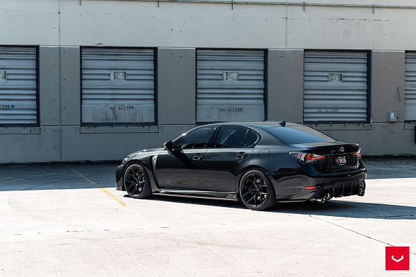 Фото дисков Vossen HF-5 Черный сатин на Lexus GS IV