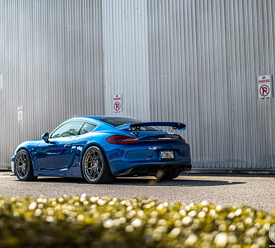 Фото дисков HRE R101 Lightweight на Porsche Cayman II