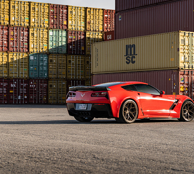 Фото дисков Vossen HF-5 на Chevrolet Corvette C7