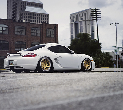Фото дисков Rotiform OZT на Porsche Cayman I