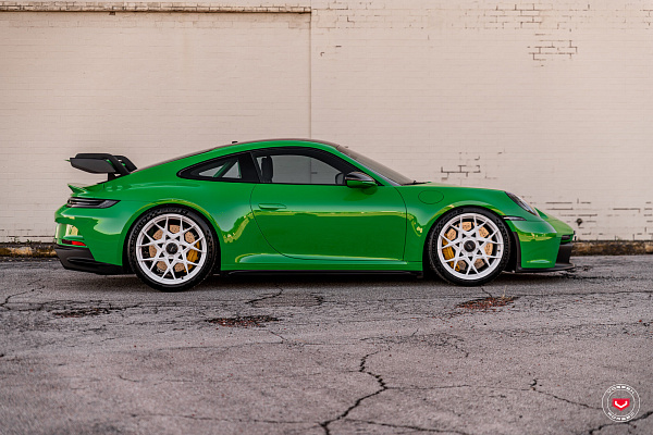 Фото дисков Vossen S21-07 Белый глянец на Porsche 911 VIII