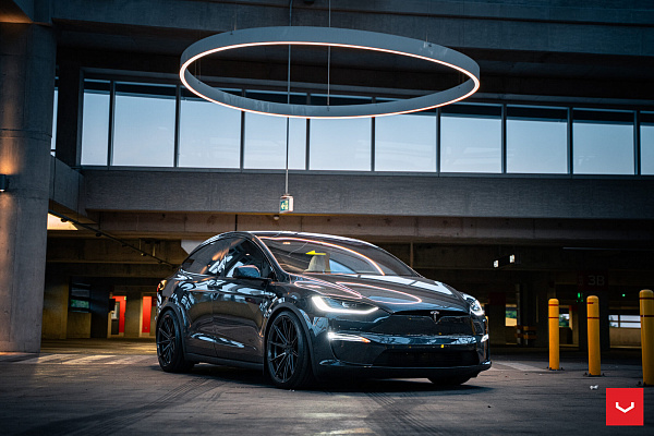 Фото дисков Vossen HFX-2 (5-Lug) Глянцевый графит на Tesla Model X