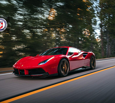 Фото дисков HRE P204 на Ferrari 488