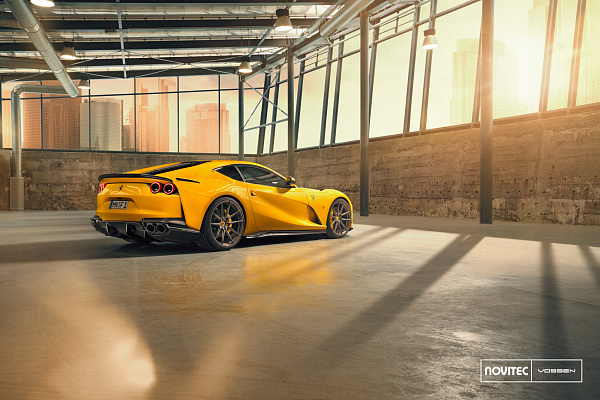 Фото дисков NOVITEC NF8 Сатиновый графит на Ferrari 812