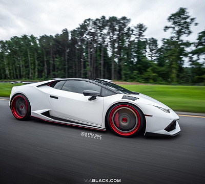 Фото дисков Strasse Wheels SM5R Deep Concave на Lamborghini Huracan