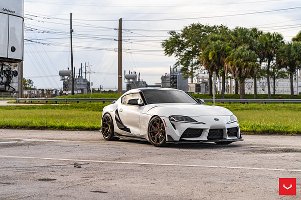 Фото дисков Vossen HF-5 Сатиновая бронза на Toyota Supra A90