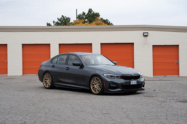 Фото дисков HRE RC100 Сатиновое золото на BMW 3/M3 (G2x/G80)