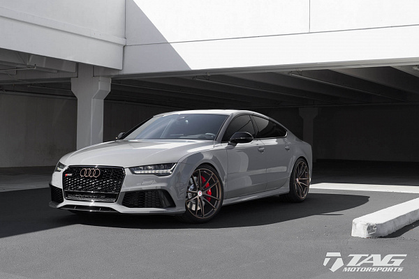 Фото дисков HRE P104 Сатиновая бронза на Audi A/RS 7 (4G)