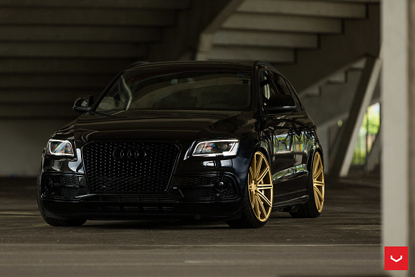 Фото дисков Vossen CV4 Сатиновое золото на Audi Q5 (8R)