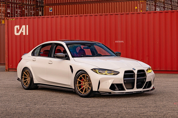 Фото дисков Strasse Wheels SV10-RS Deep Concave FS Сатиновое золото на BMW 3/M3 (G2x/G80)