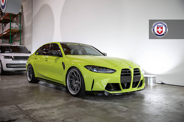 Фото дисков HRE 528 Сатиновый графит на BMW 3/M3 (G2x/G80)