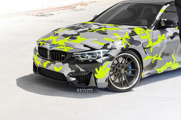 Фото дисков Strasse Wheels SV1 Deep Concave FS Черный матовый на BMW 4/M4 (F32/F82)
