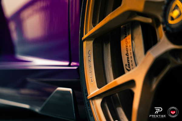 Фото дисков Vossen S21-01 Глянцевая медь на Lamborghini Aventador