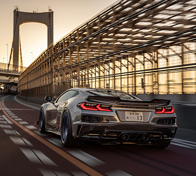 Фото дисков Brixton Forged RS01 на Chevrolet Corvette C8