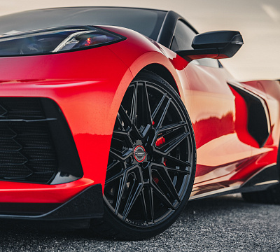 Фото дисков Vossen HF-7 на Chevrolet Corvette C8