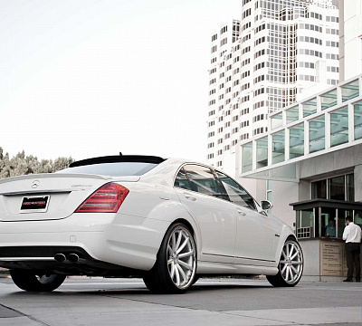 Фото дисков Vossen CV1 на Mercedes-Benz S-Class (W221)