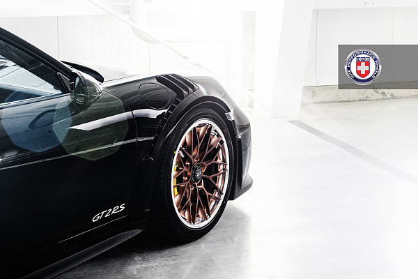 Фото дисков HRE S200H Сатиновая бронза на Porsche 911 VII