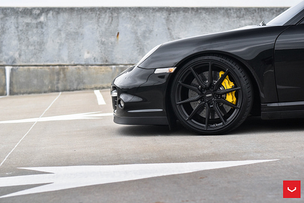 Фото дисков Vossen HF-3 Черный сатин на Porsche 911 VI
