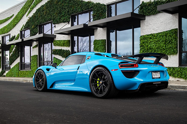 Фото дисков Anrky AN38 Черный сатин на Porsche 918 Spyder