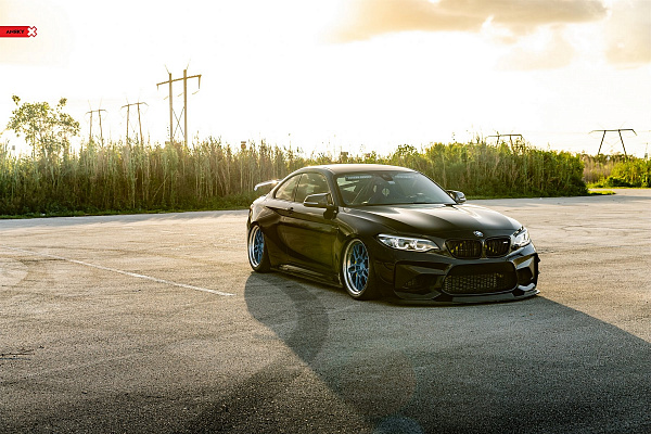 Фото дисков Anrky RS2 Синий глянец на BMW 2/M2 (F22/F87)