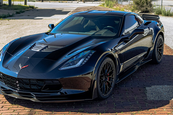Фото дисков Anrky AN10 Черный сатин на Chevrolet Corvette C8