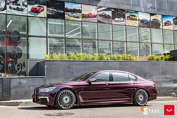 Фото дисков Vossen HF-8 Глянцевый лак на BMW 7 (G11/G12)