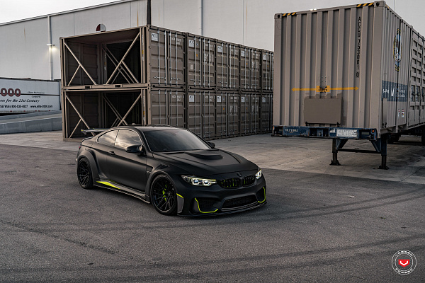 Фото дисков Vossen M-X3 (3-Piece) Черный сатин на BMW 4/M4 (F32/F82)