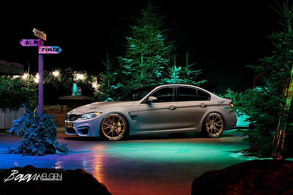 Фото дисков Anrky AN12 Глянцевое темное золото на BMW 3/M3 (F3x/F80)