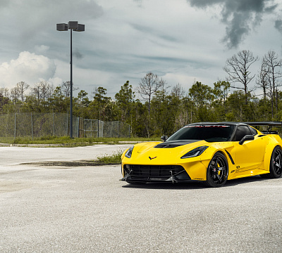 Фото дисков Vossen S17-03 (3-Piece) на Chevrolet Corvette C7